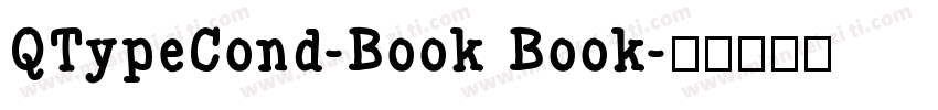 QTypeCond-Book Book字体转换